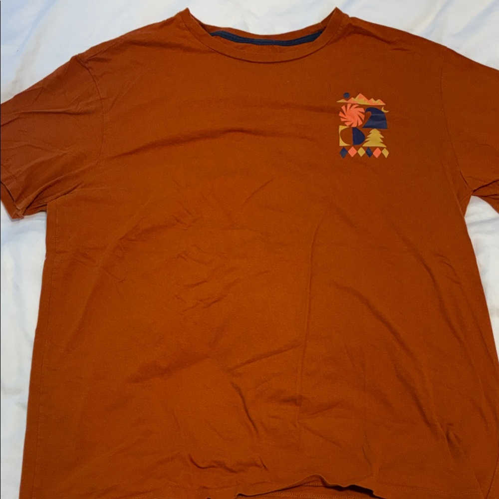Patagonia Orange Graphic Short Sleeve Tee